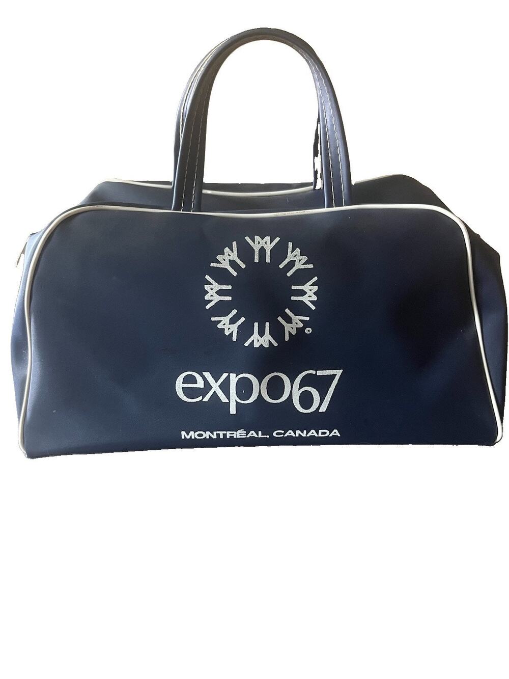 EXPO 67 Montreal Canada Small Blue Bag